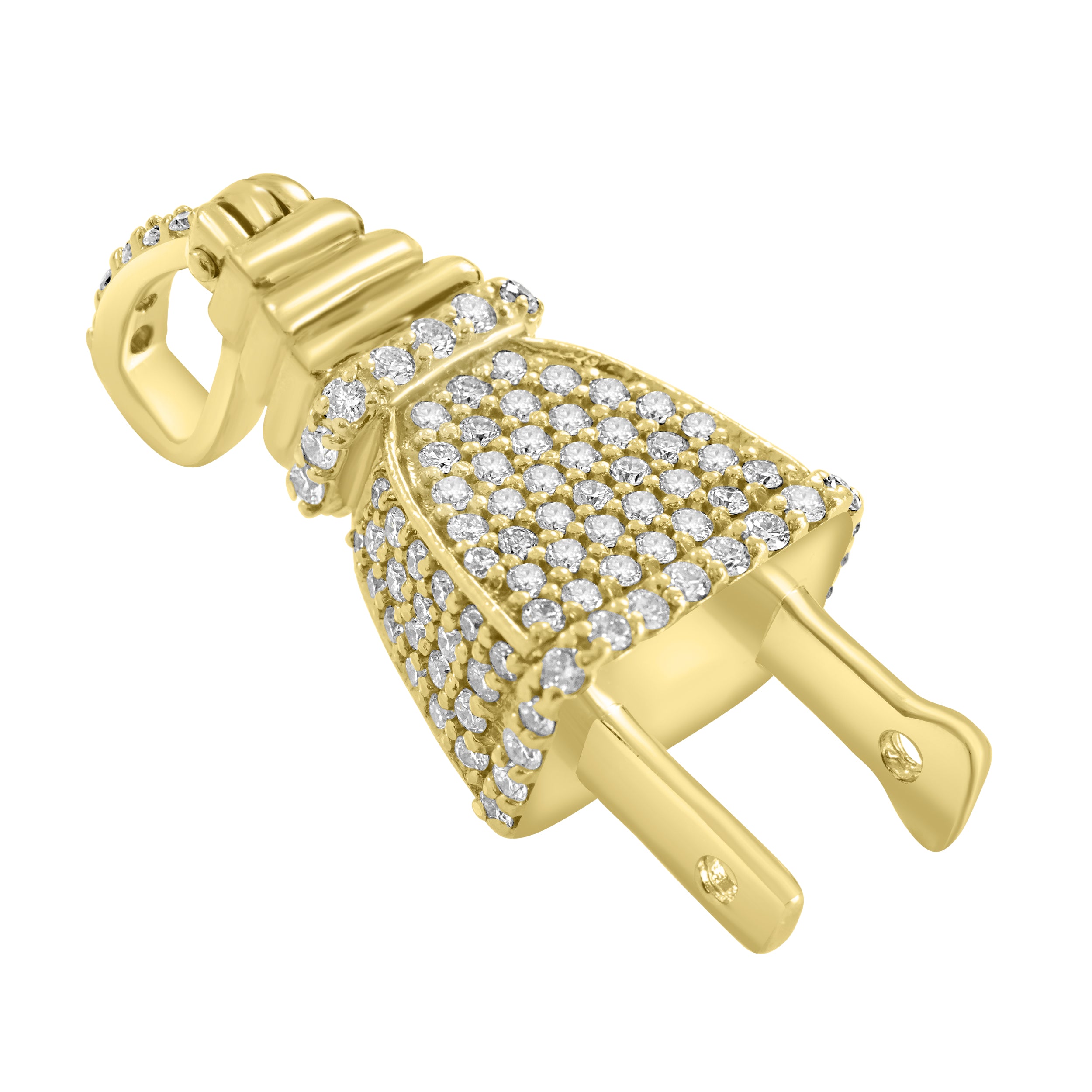 Diamond Plug Chain 14k Diamond Plug Pendant – Elizabeth & Co. NYC