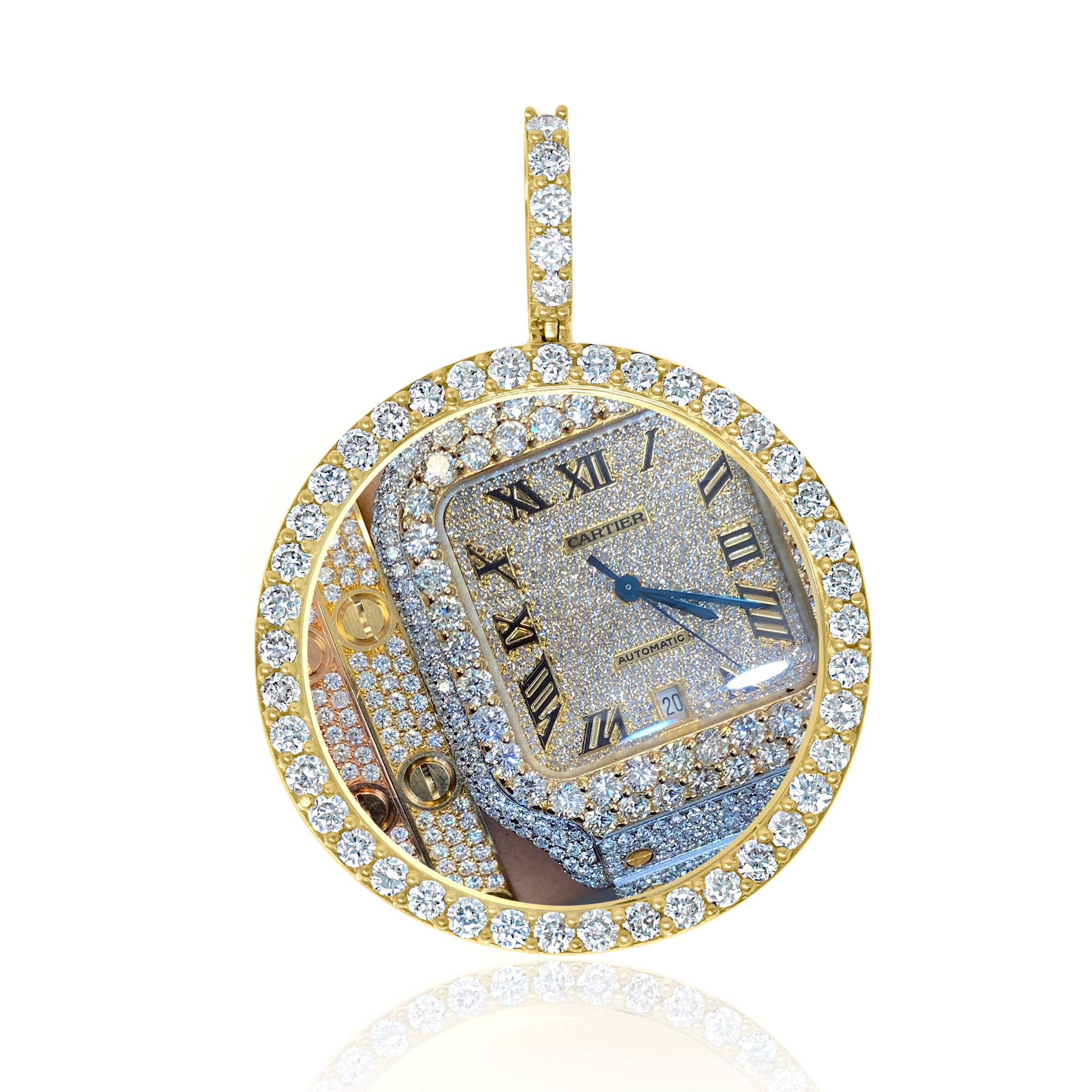 14K Gold Custom Memory Pendant 18k Yellow Gold Memory Pendant